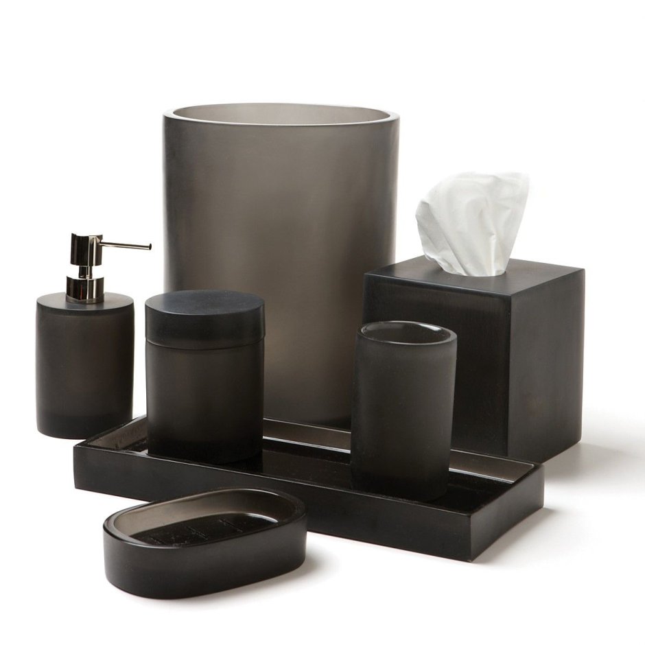 Аксессуары для ванной коричневого цвета