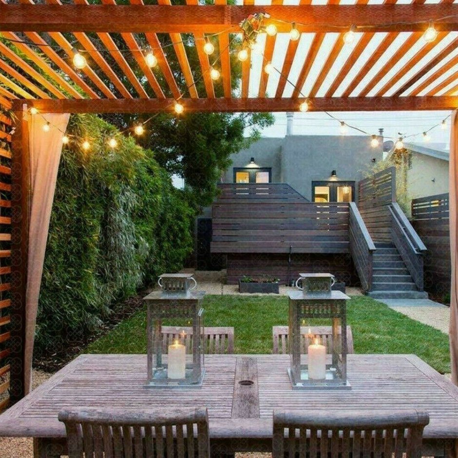 Пергола из термодерева