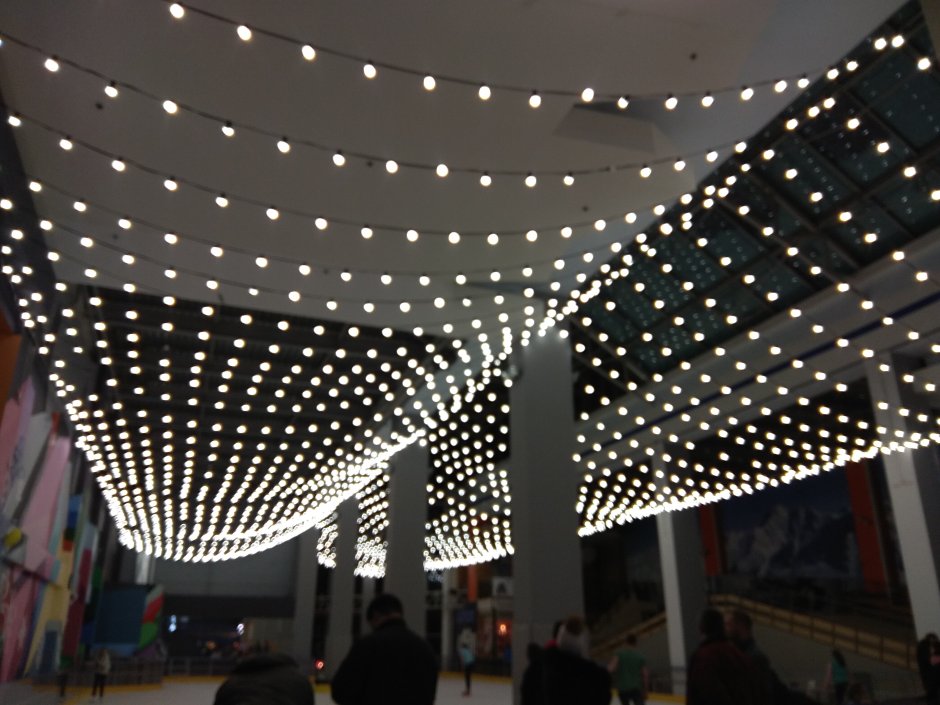 Светодиодная сетка на потолок