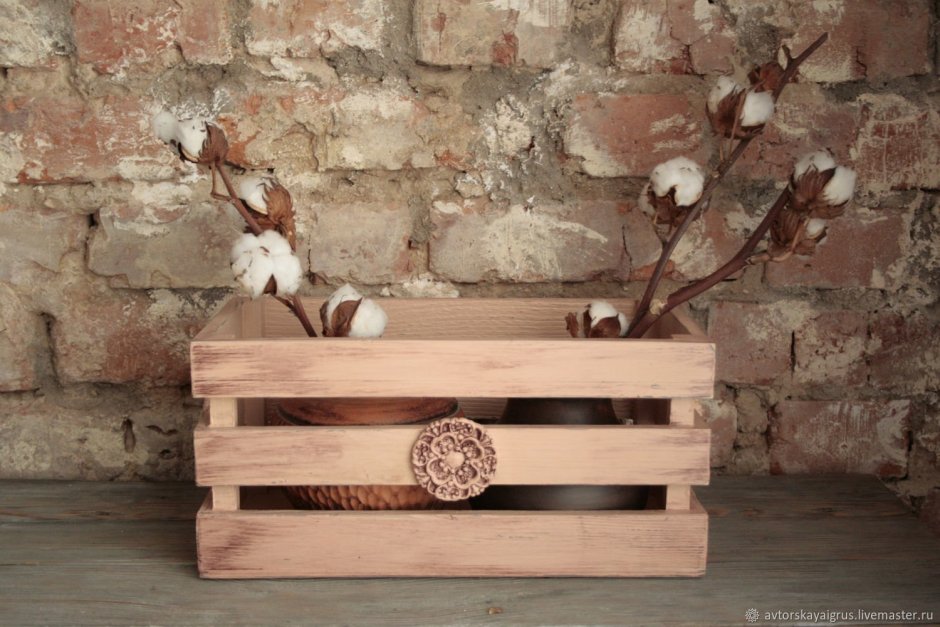 Ящик интерьерный деревянный