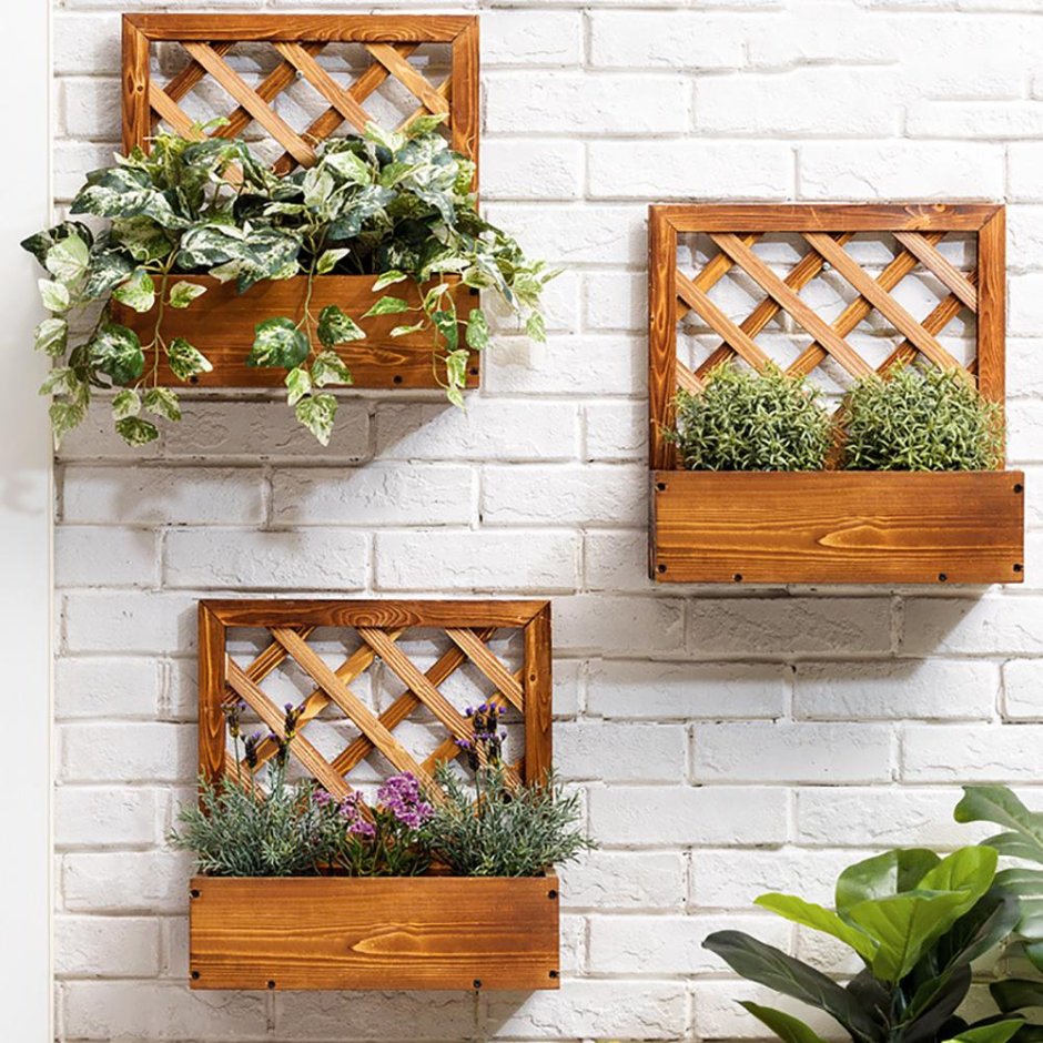 Полочки для цветов на стену