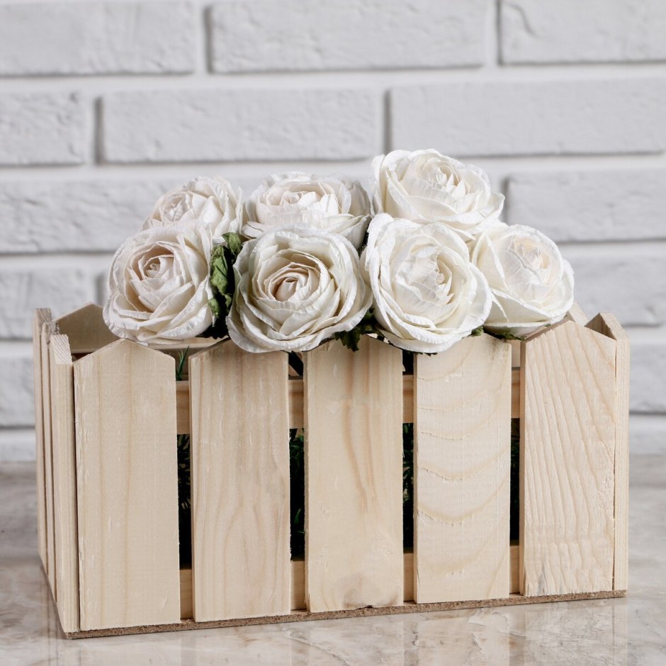 Деревянные ящики для цветов