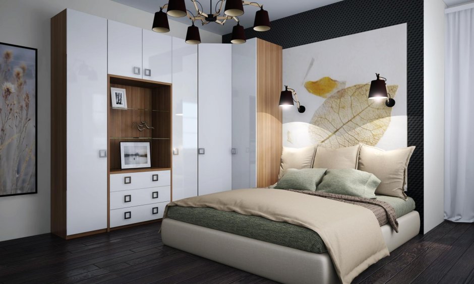 Угловой шкаф в спальню