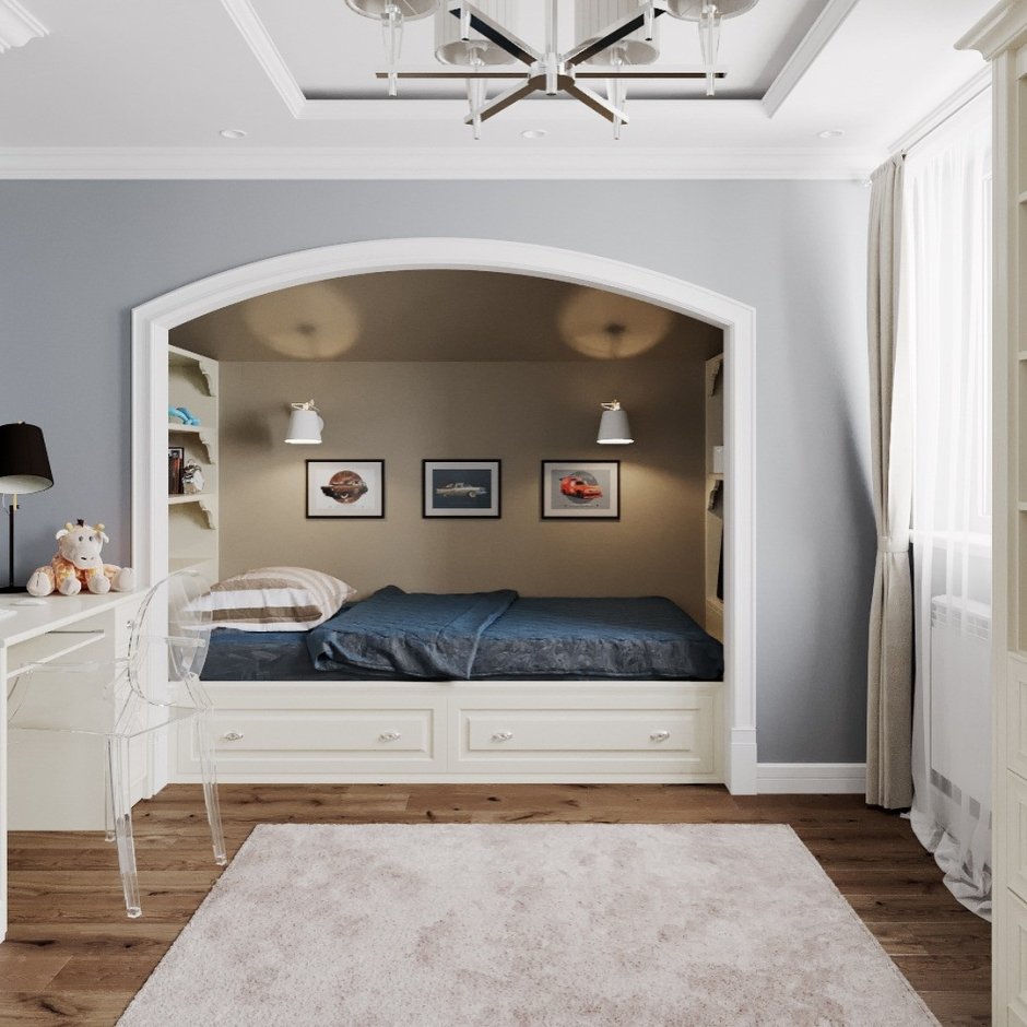 Кровать в алькове