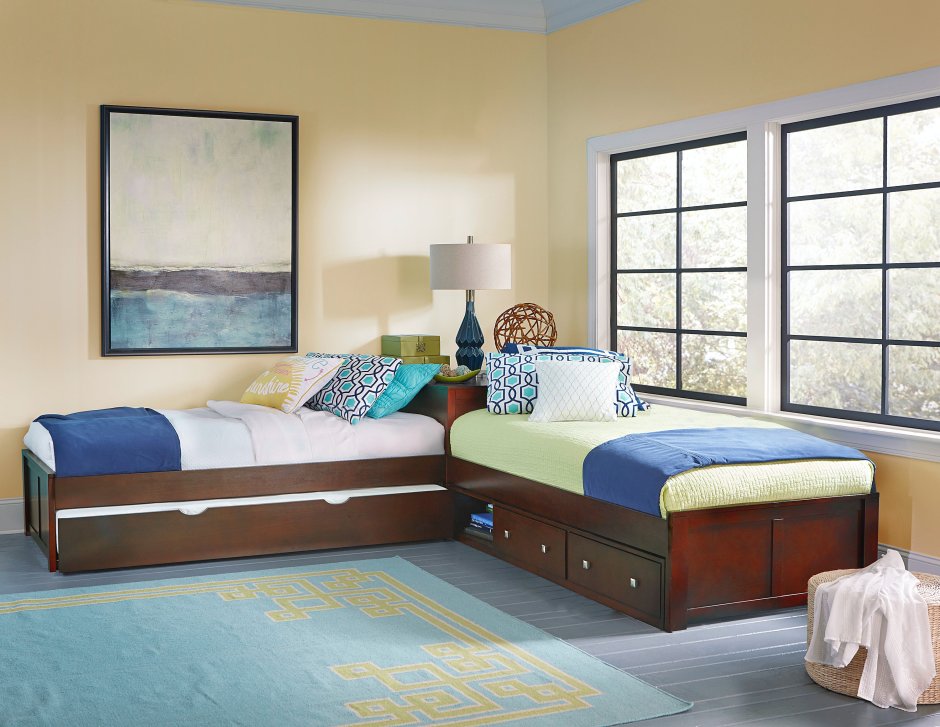 Кровати углом в детской