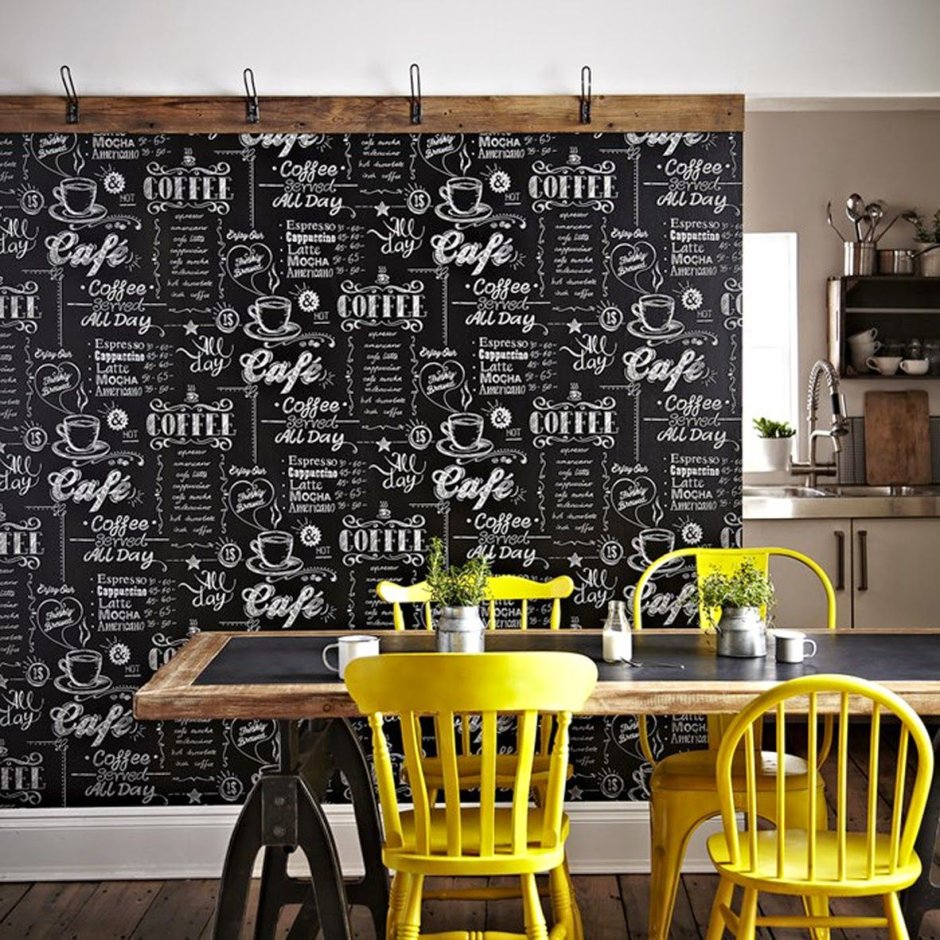 Фотообои на кухню черно белые