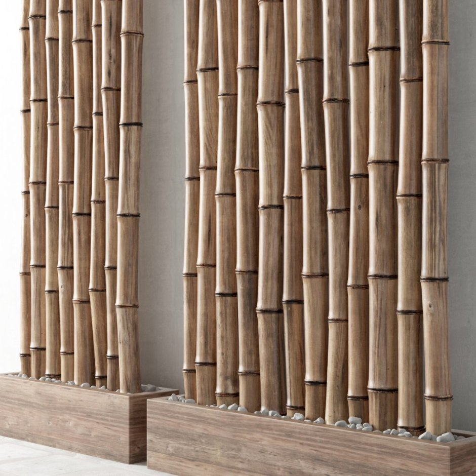 Декор из бамбука