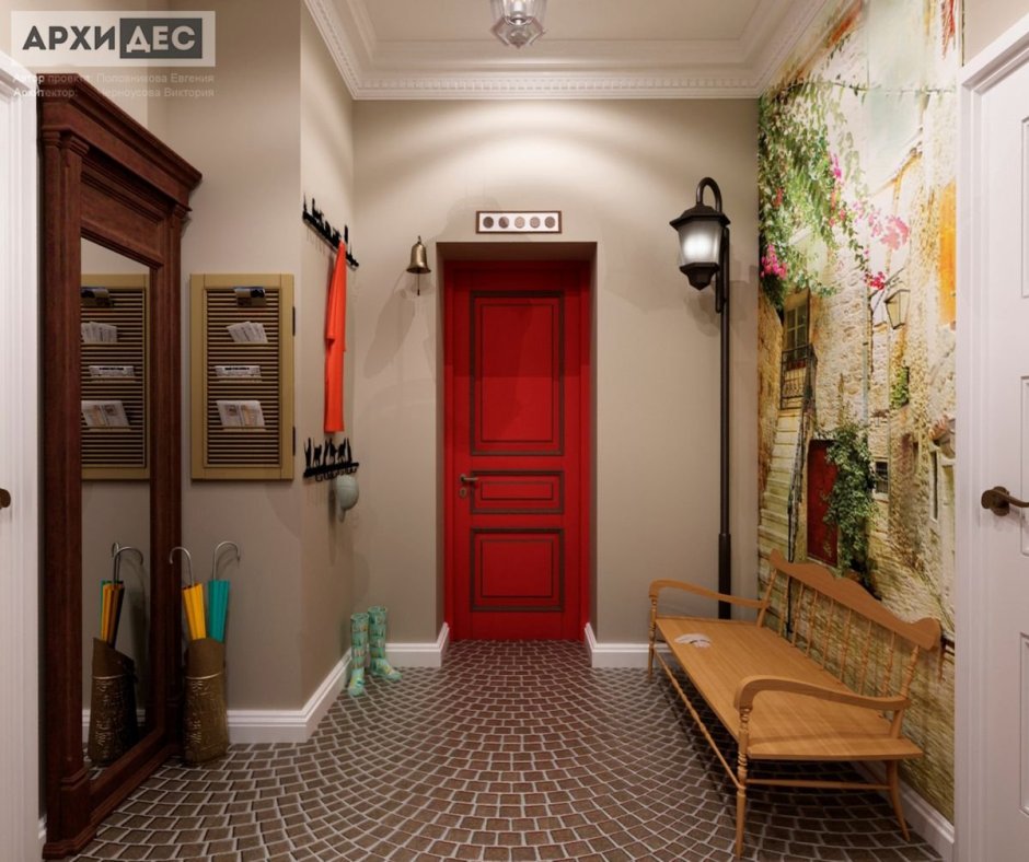 Прихожая в стиле Эклектика