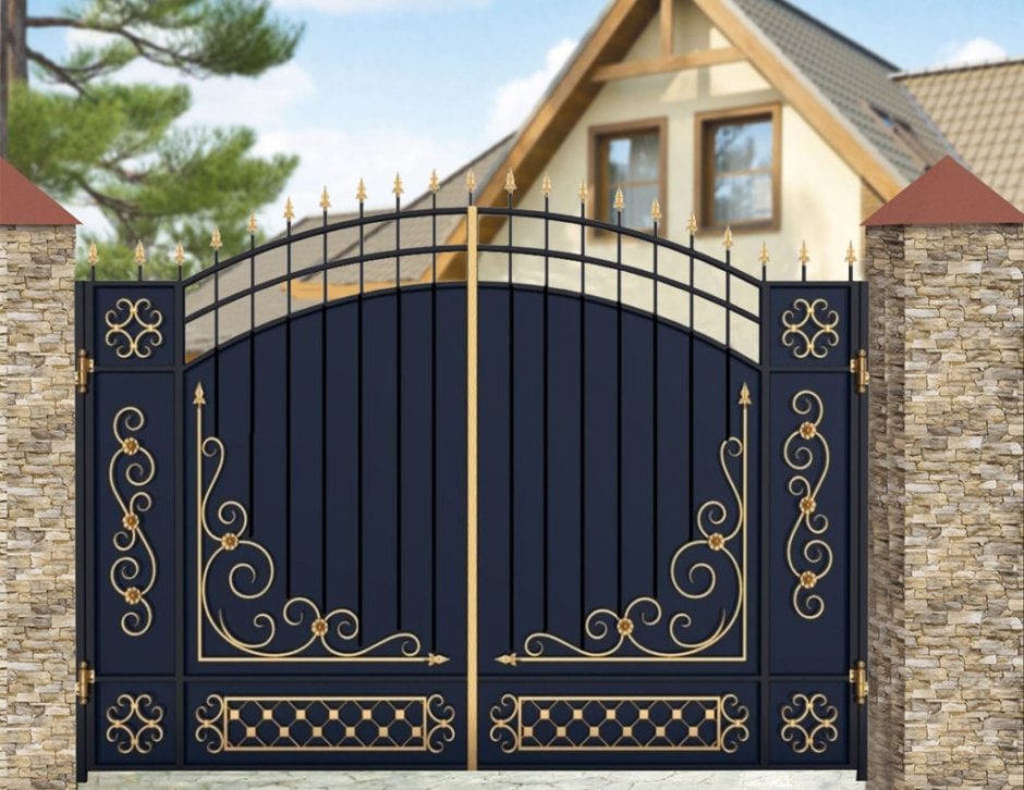 Кованые ворота в Нальчике Сикард