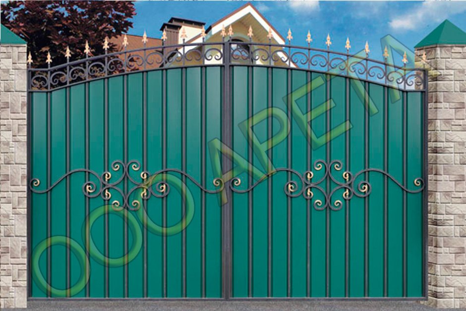 Металлопрофиль ворота и калитка