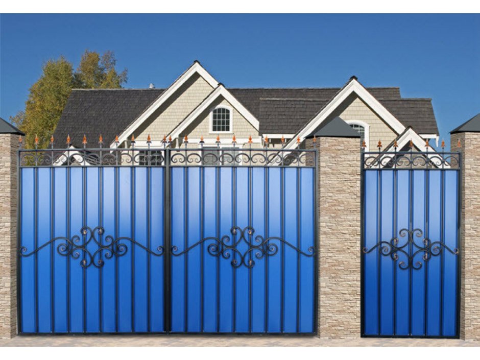 Металлопрофильные ворота Олимпия