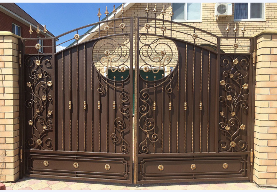 Кованые ворота Ишеева
