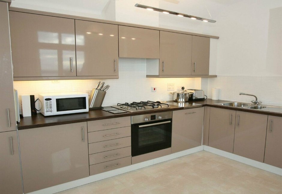 Кухня МДФ капучино