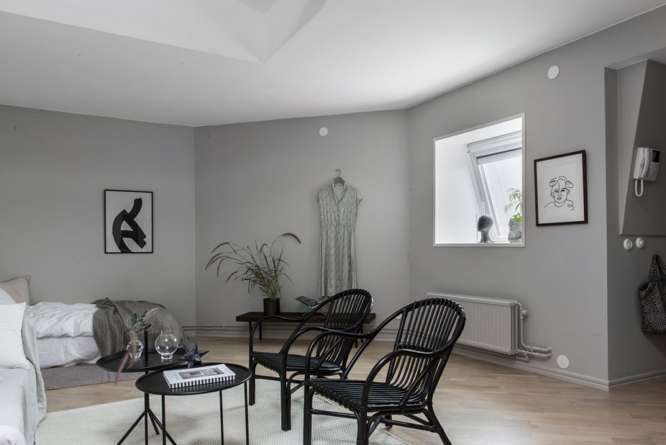 Потолочный плинтус стиль Сканди