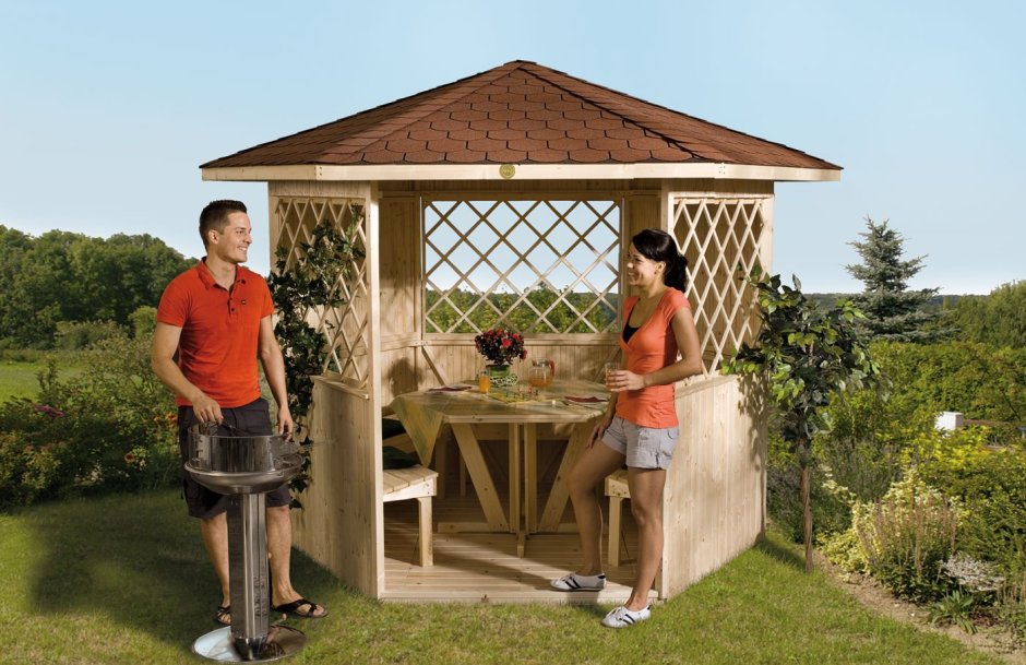 Беседка из веток