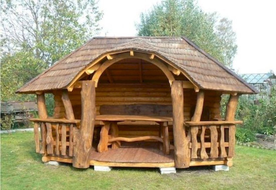 Беседка 6 на 4 с мангалом