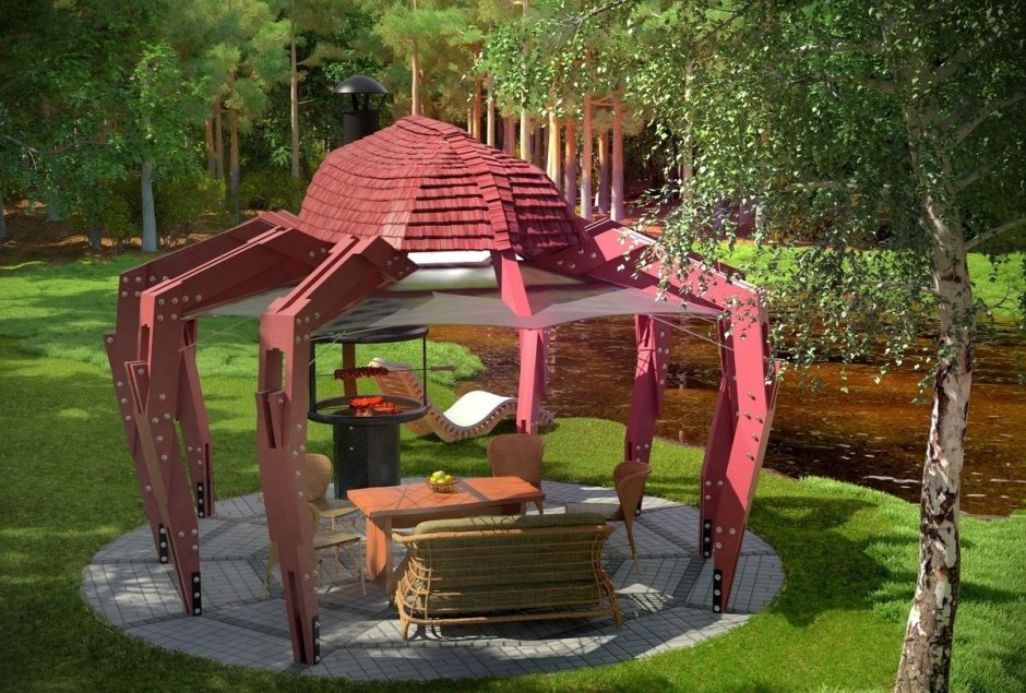 Беседка геокупол