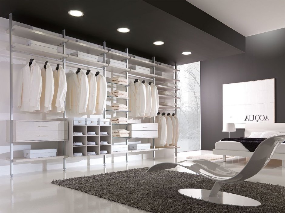 Стильные гардеробные в современном стиле