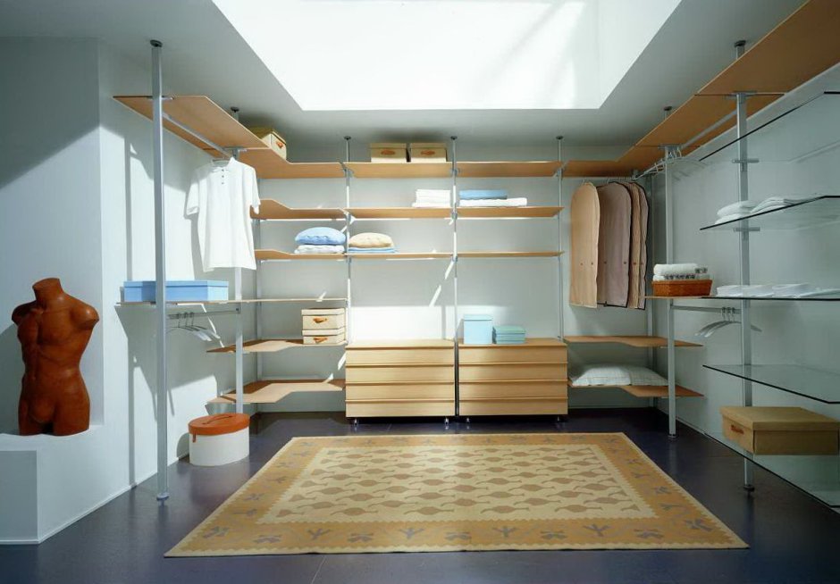 Оборудование для гардеробной комнаты