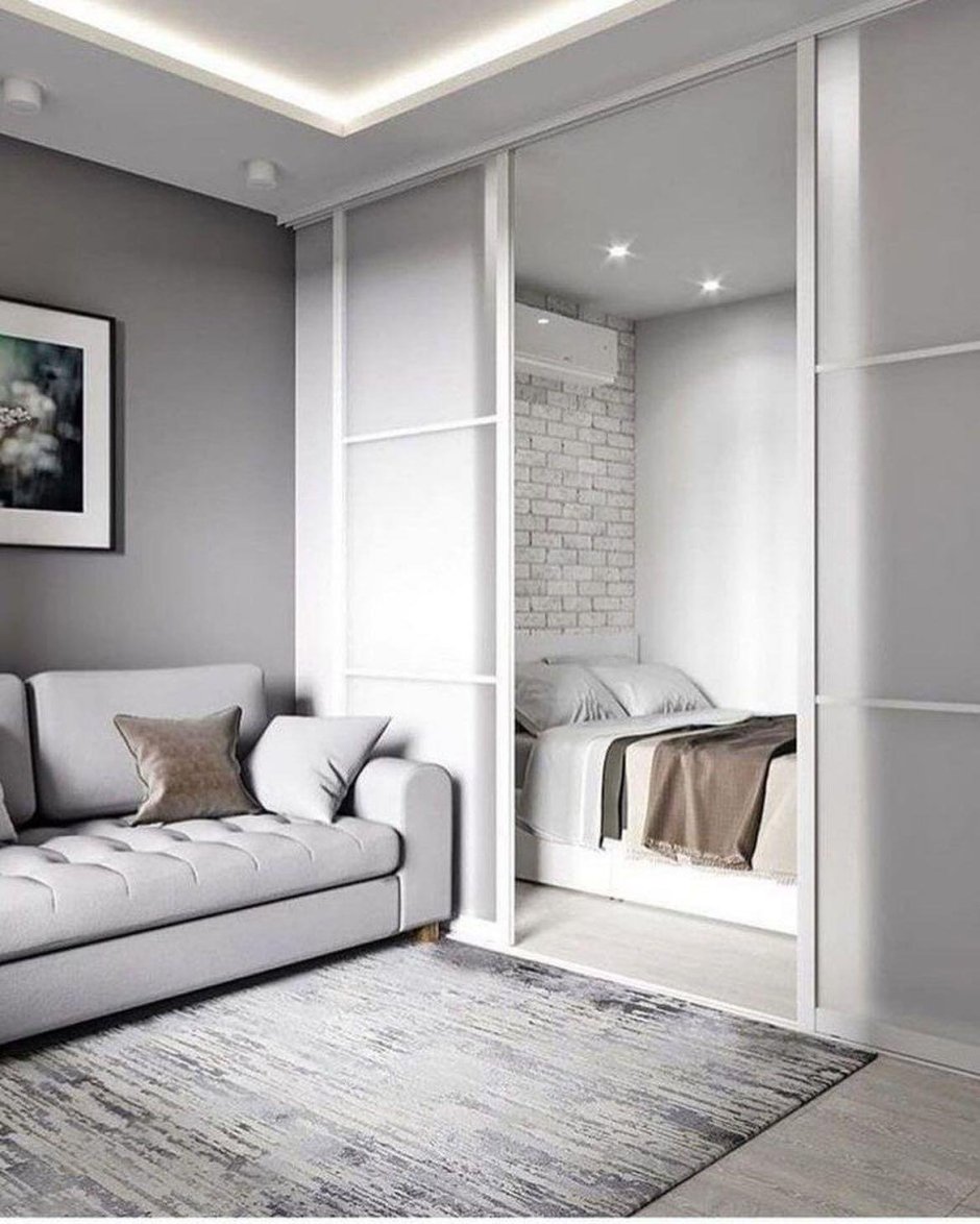 Комната с нишей в однокомнатной квартире