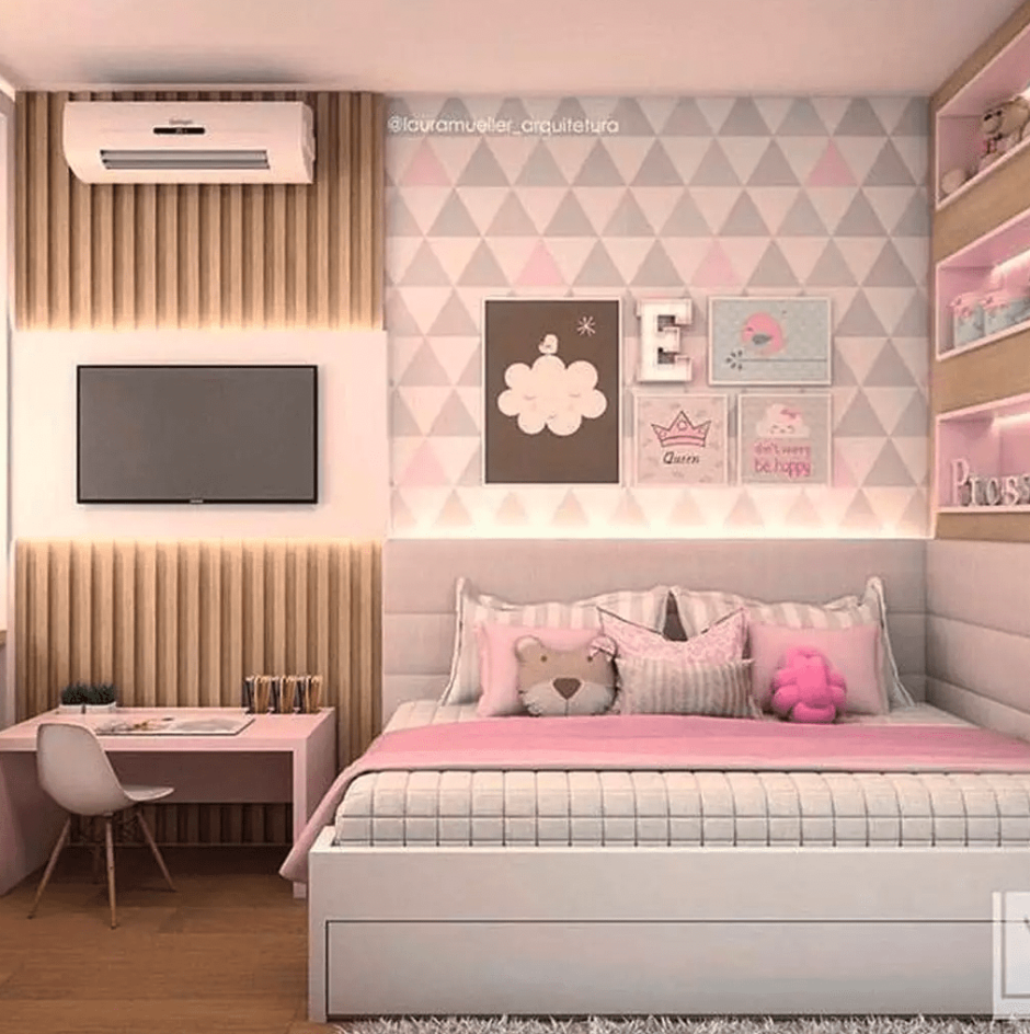 Декор подростковой комнаты для девочки