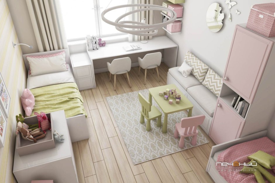 Планировка детской комнаты