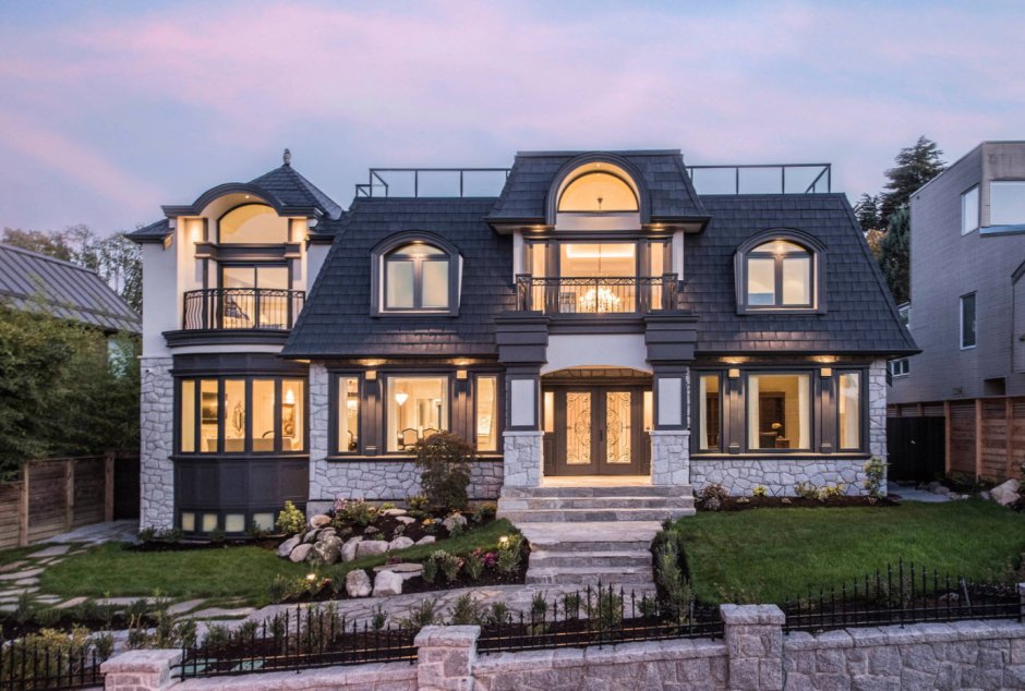 Красивые мансардные крыши