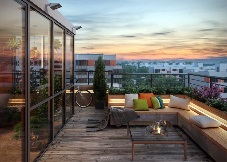 ЖК апрель Тюмень терраса