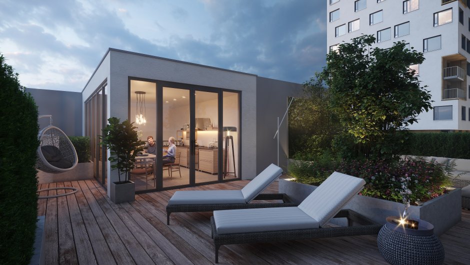 Первый квартал квартиры с террасой