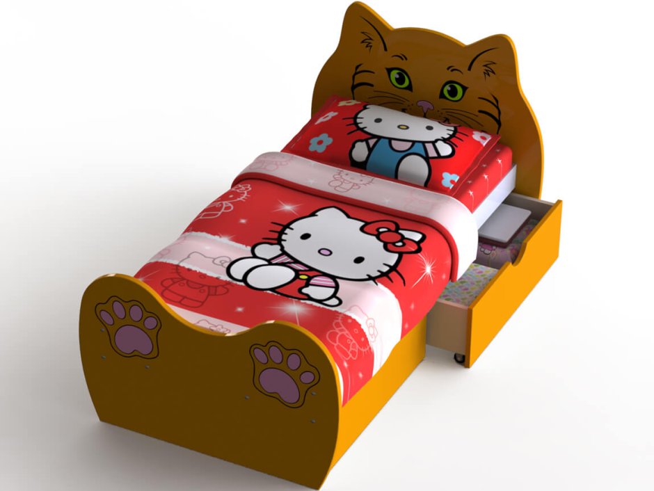 Кровать котик для детей