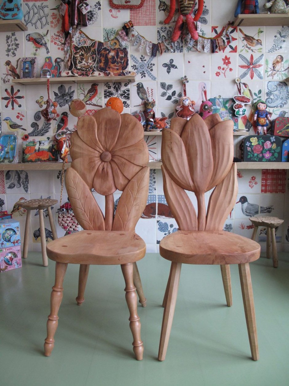 Деревянные стулья ручной работы