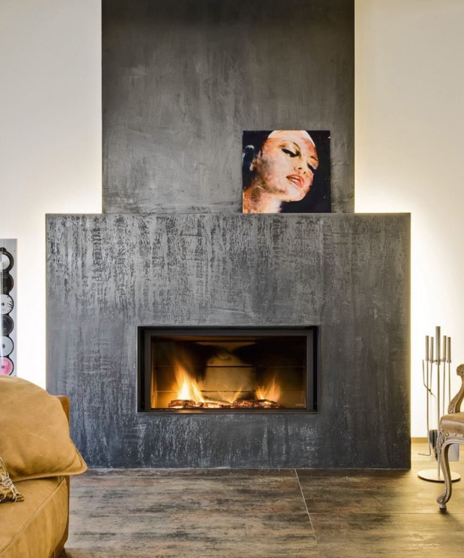 Камин отделка керамогранитом