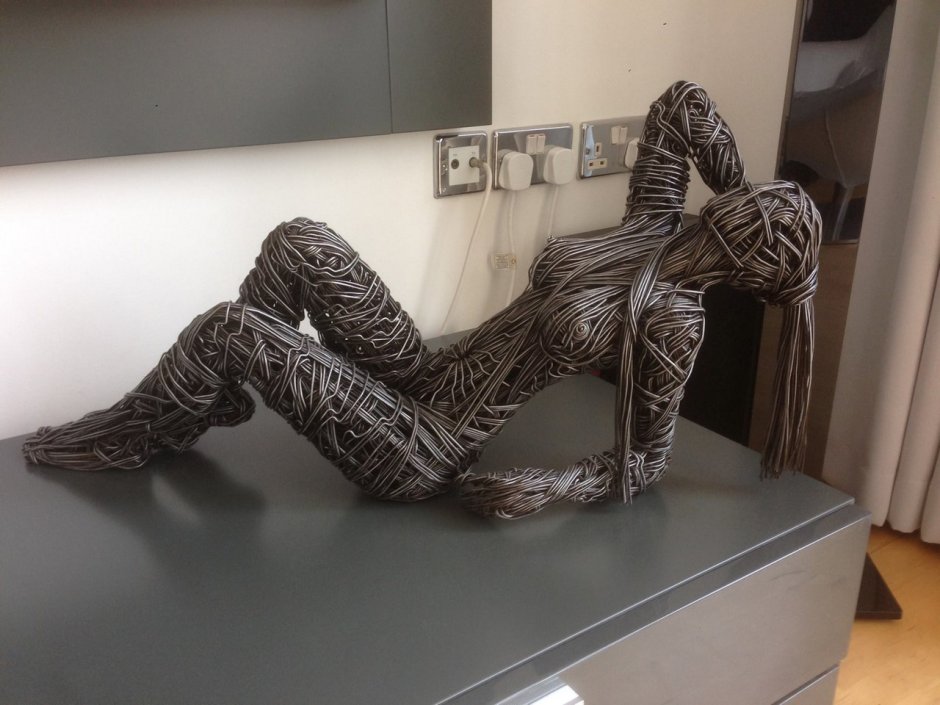 Полигональные скульптуры Доберман