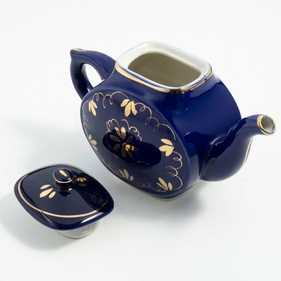Заварочный чайник кобальт Винтаж
