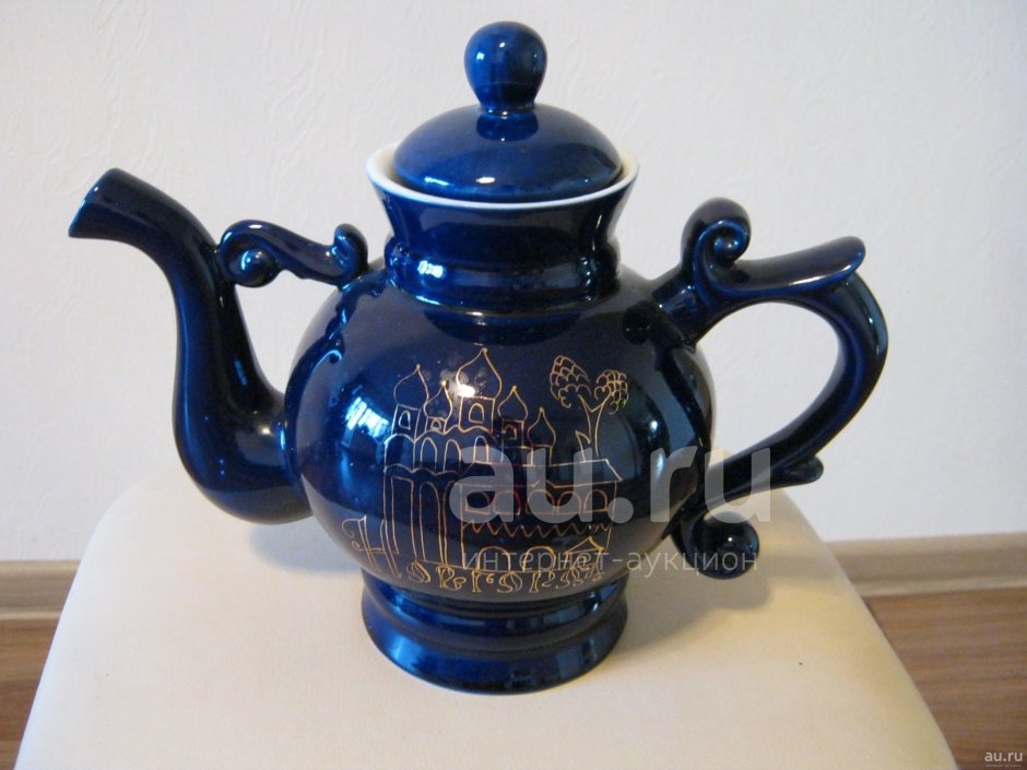 Чайник заварочный фарфоровый ЛФЗ кобальт