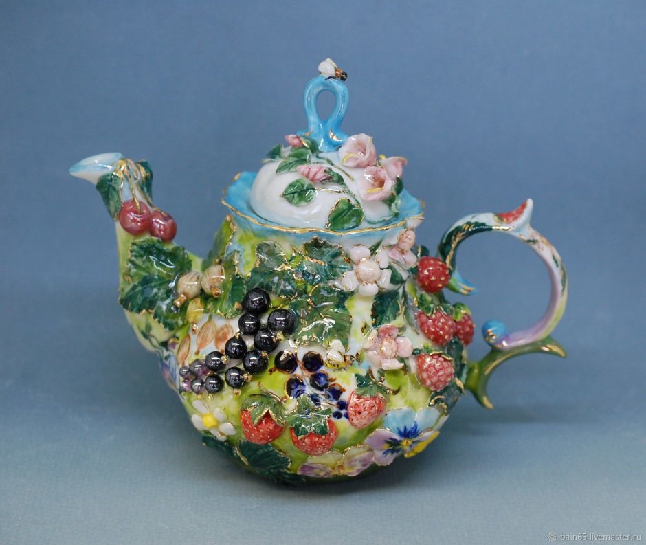 Чайник заварочный синий кобальт СССР