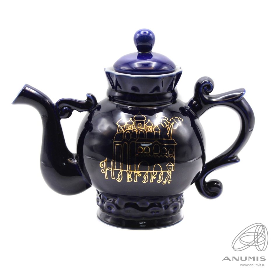 Чайник кобальт позолота СССР