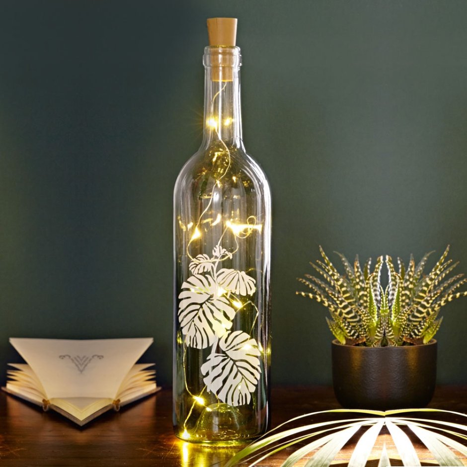 Декоративные бутылки для интерьера