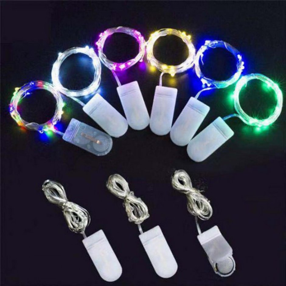 Светодиодная Новогодняя гирлянда на батарейках cr2032