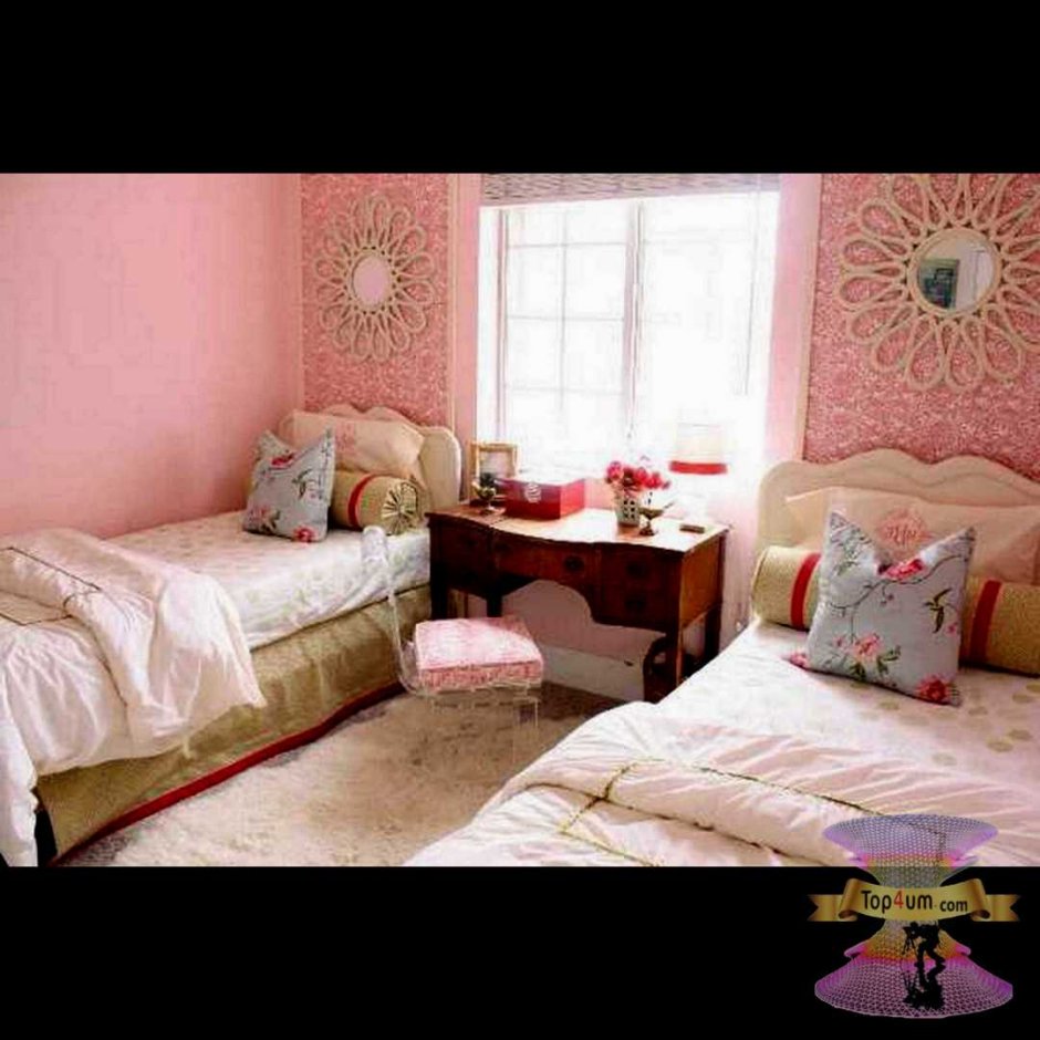 Комнаты для 2 девочек с кроватями окна