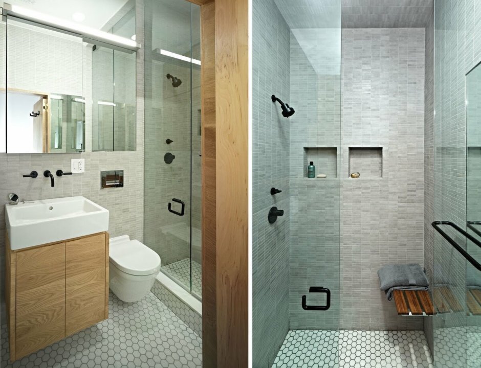 Ванная в стиле лофт 3м2