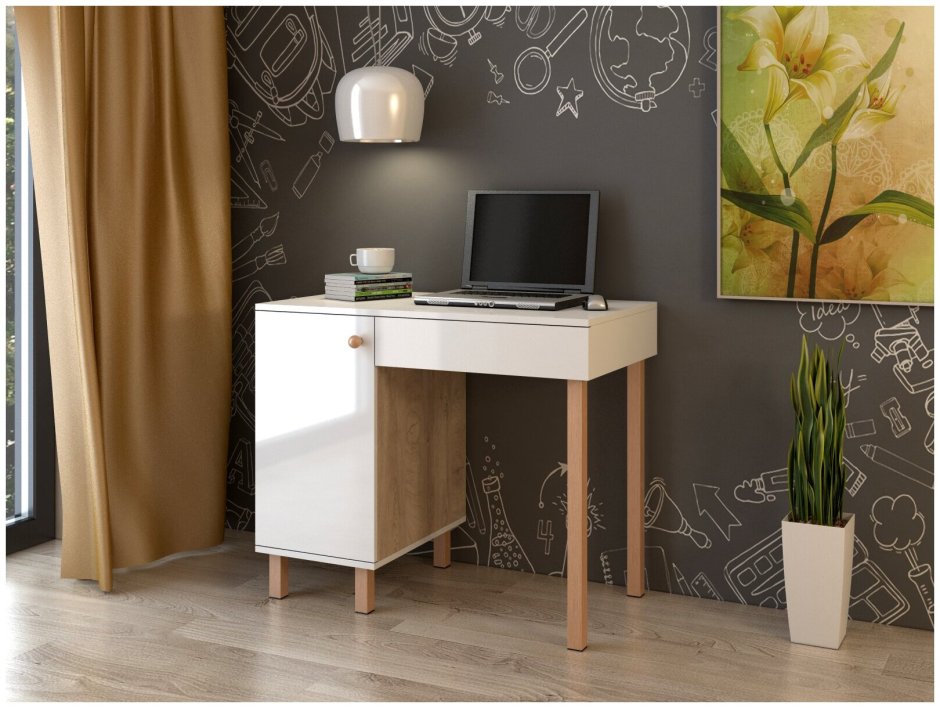 Стол письменный Vita v-1.2с (дуб сонома, 1600x700x750 мм)