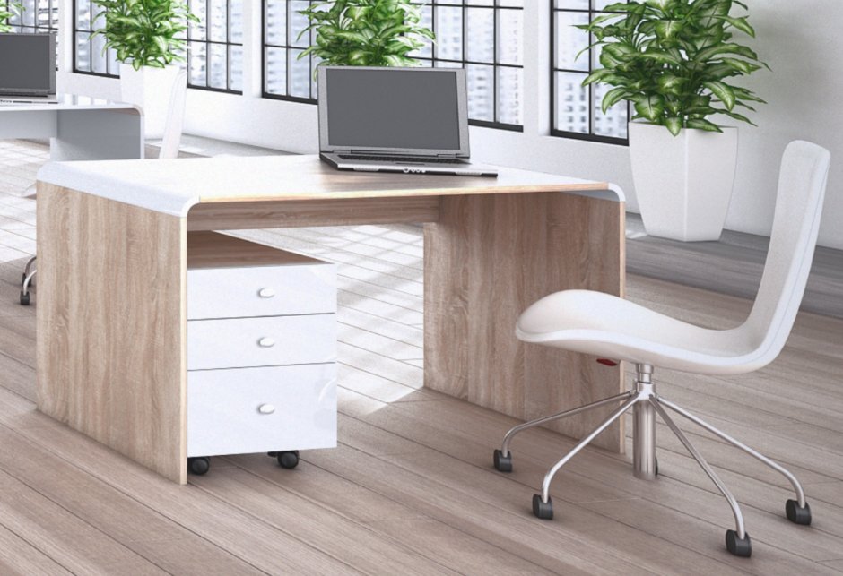 Стол письменный 1400х730х750 (дуб Кобург)