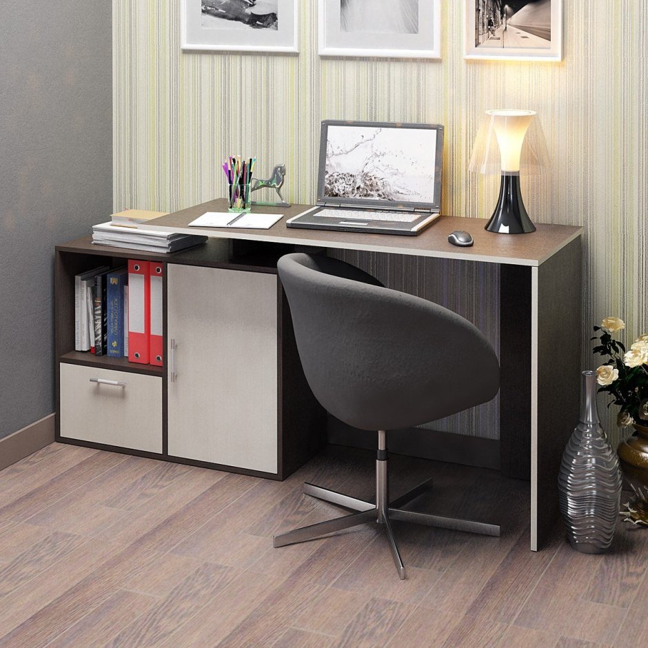 Письменный стол Кассия белый 140 60 см