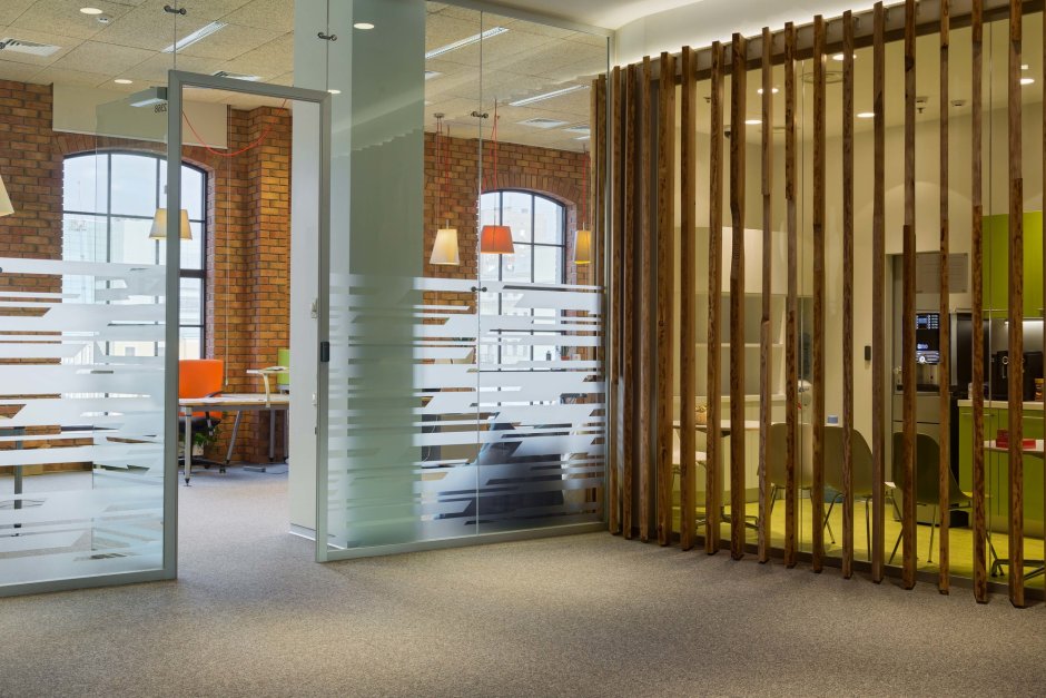 Перегородки для зонирования пространства в офисе