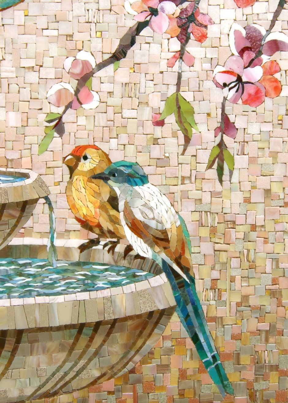 Керамическая плитка с птичками