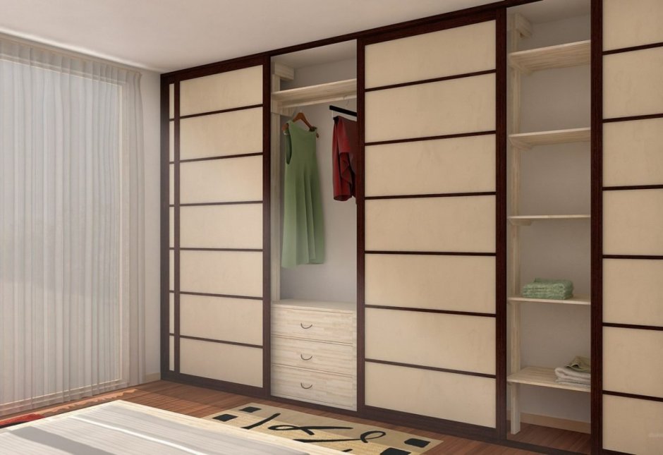 Шкаф в японском стиле