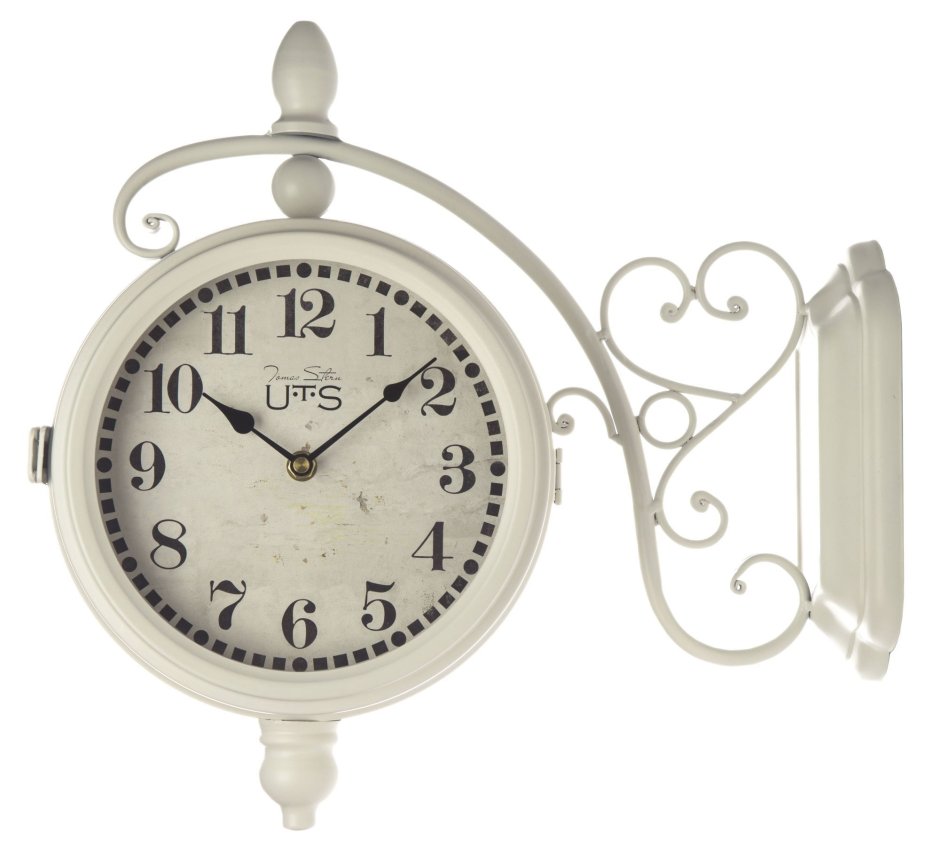 Часы настенные уличные двухсторонние ретро