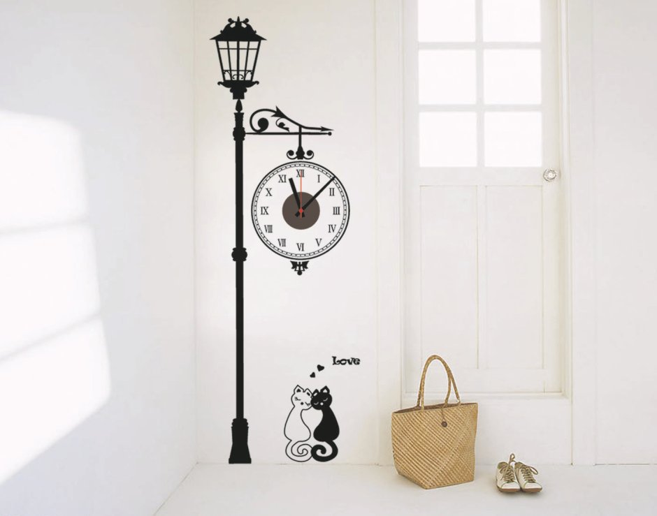 Ретро часы настенные двухсторонние