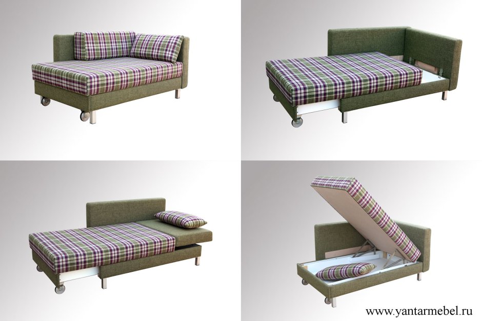 Диван-кушетка на металлокаркасе next